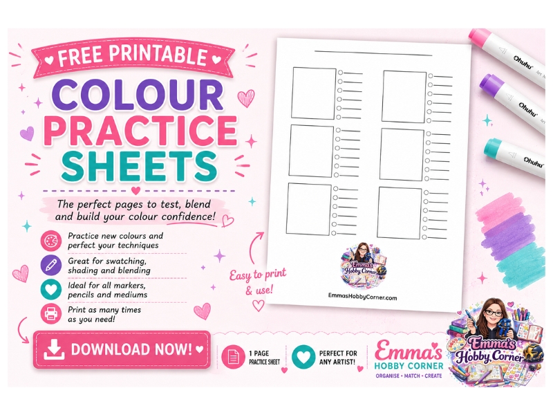Color Aid Sheets Free Colour Practice Sheets PDF Printable - Emma's Hobby Corner